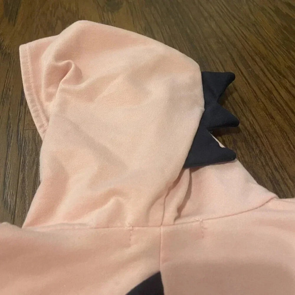 Pink Dinosaur Hooded Jumpsuit 12-18 Months, Unisex - Picture 7 of 7